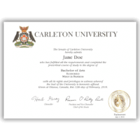 Carleton University diploma